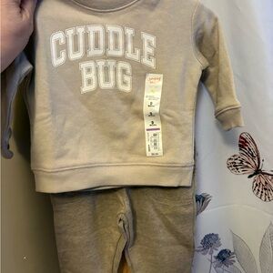 Carter's Tan Cuddle Bug Matching Set